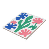 Fette florale Ausschnitte im Matisse-Stil Fliese (Seite)