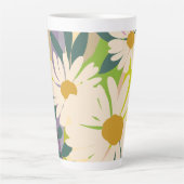 Fette Gänseblümchen-Blüte mit farbenfrohen Farbblö Milchtasse (Vorderseite)