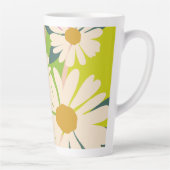 Fette Gänseblümchen-Blüte mit farbenfrohen Farbblö Milchtasse (Rechts)