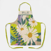 Fette Gänseblümchen-Blüte mit farbenfrohen Farbblö Schürze (Vorderseite)