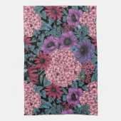 Fette Gartenblumen Geschirrtuch (Vertikal)