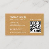 Fette geformte Geschäftskarten mit QR-Code Visitenkarte (Rückseite)