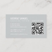 Fette geformte Geschäftskarten-QR-Code Visitenkarte (Rückseite)