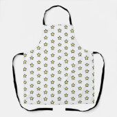 Fette gelbe Sternmuster-Grafikdesign Schürze (Vorderseite)