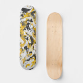 Fette gelbe urbane Camo-Skateboard Skateboard (Vorderseite)