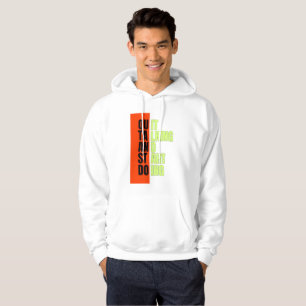 Fette Geometrie-Block-Typografie Hoodie