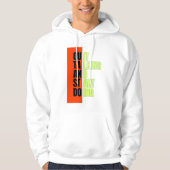 Fette Geometrie-Block-Typografie Hoodie (Vorderseite)