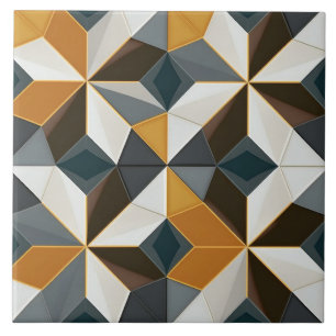 Fette geometrische Keramikfliesen Fliese