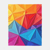 Fette geometrische Prismen-Abstrakte Kunst Fleecedecke (Vorderseite)