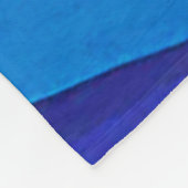 Fette geometrische Prismen-Abstrakte Kunst Fleecedecke (Ecke)
