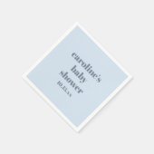Fette Gletscherblaue Moderne Lustige Benutzerdefin Serviette (Ecke)