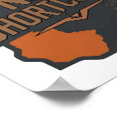 Fette graue 3D-Textkunst ohne SCHNELLSTRASSEN Poster (Ecke)