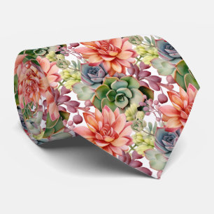 Fette Henne Cowboy-Sukkulenten in knallbunten Rege Krawatte