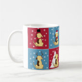 Fette HundeweihnachtsTasse Kaffeetasse (Links)