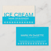 fette ICE CREAM-Kundenkarte Treuekarte (Vorne/Hinten)