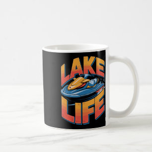 Fette Jet-Ski-Fahren Seel Leben Wassersport Kunst Kaffeetasse