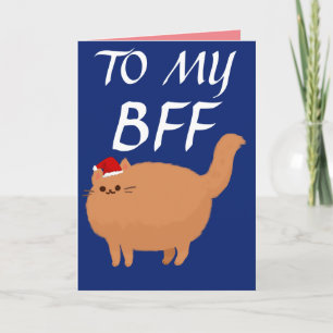 FETTE KATZE BESTER FREUND BFF WEIHNACHTSKARTEN KARTE