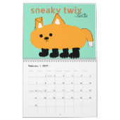 Fette Katze und Freunde kalender ALL FRIENDS BEST  (Feb 2027)