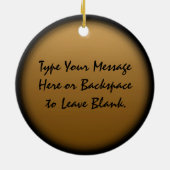 Fette Katzen-Verzierungs-personalisiertes Keramikornament (Hinten)