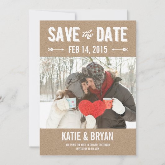 Fette & Knifflige Save-The-Date-Karten Save The Date (Vorderseite)