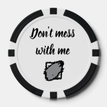 Fette „Komm mir nicht in die Quere“ Poker-Chip