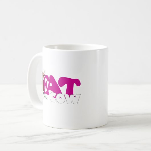Fette Kuh Kaffeetasse (Vorderseite Links)