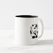 Fette Kuh Kawaii Tasse (VorderseiteRechts)