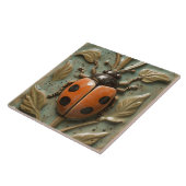 Fette Ladybug und Foliage Imitats Relief Fliese (Seite)