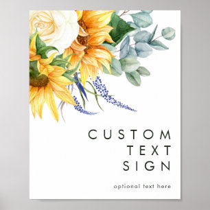 Fette Land Sonnenblumen Karten und Geschenke Indiv Poster