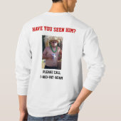 Fette lange Hülse des Adams der Männer T-Shirt (Rückseite)