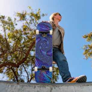 Fette lebendige psychedelische spiralförmige Frakt Skateboard