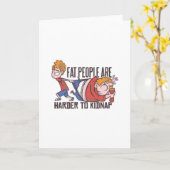 Fette Leute lustig Karte (Gelbe Blume)