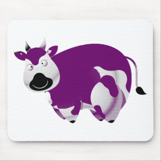 Fette lila Kuh-Schwarz-Nase Mousepad