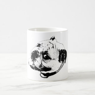 Fette Linie Bulldogge Kaffeetasse