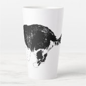 Fette Linien, ruhige Reflexion Milchtasse (Vorderseite)