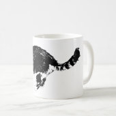 Fette Linien, stille Reflexion Kaffeetasse (VorderseiteRechts)