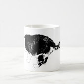 Fette Linien, stille Reflexion Kaffeetasse (Mittel)
