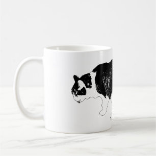 Fette Linien, stille Reflexion Kaffeetasse