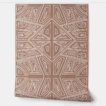Fette Linien - Symmetrische Fliese - Mocha und Bei