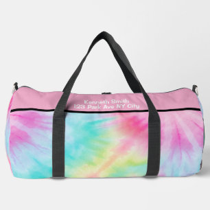 Fette Mandala-Tie-Dye-Monogramm-Personalisierung Duffle Bag