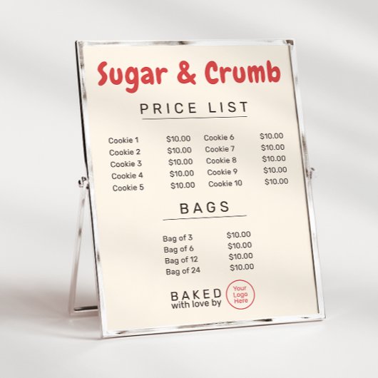 Fette markenfertige Bäckerei-Menü  Flyer