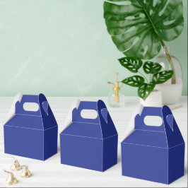 Fette Minimal-Hochzeits-Einladung in Tiefblau Geschenkschachtel
