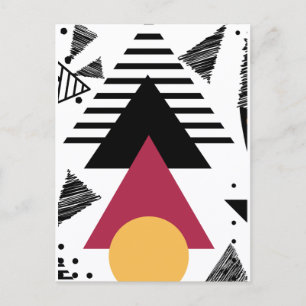 Fette minimale geometrische Formen  Postkarte