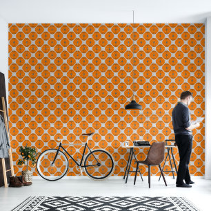 Fette minimalistische Mohnblume Texturierte Floral Tapete