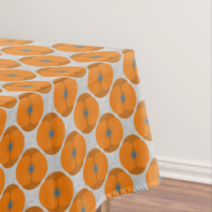 Fette minimalistische Mohnblume Texturierte Floral Tischdecke