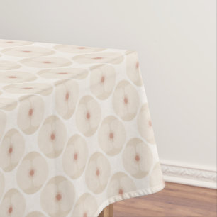 Fette minimalistische Mohnblume Texturierte Floral Tischdecke
