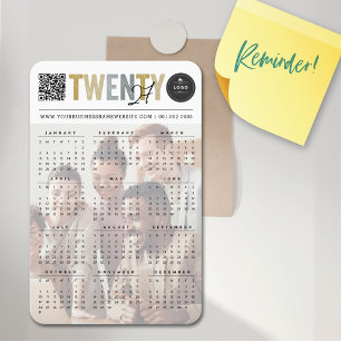 Fette Mix-Typografie 2027 Moderner Kalender Foto Magnet