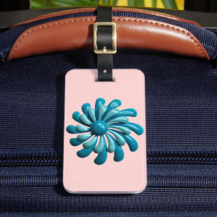 Fette MOD Atomic Daisy - Mid Century Modern Retro Gepäckanhänger