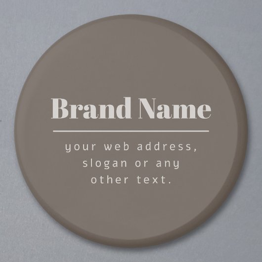 Fette moderne dunkle und helle beige Marke oder Ge Magnet