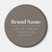 Fette moderne dunkle und helle beige Marke oder Ge Magnet (Vorne)